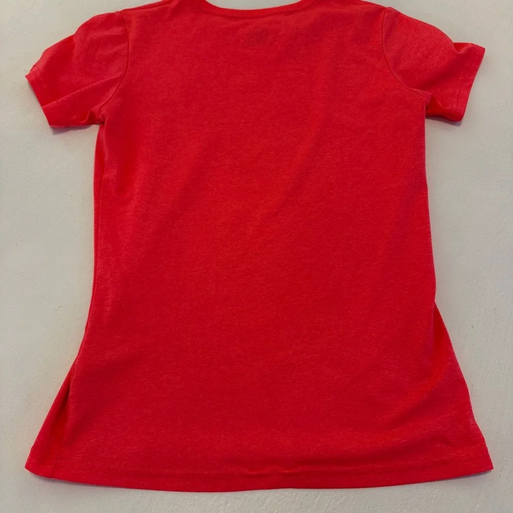 Nike Dri-FIT Womens Training Shirt Red Short Sleeve Athletic Tee XS RN56323